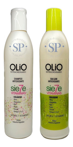 Kit Shampoo + Balsam Siete Vitaminas Olio Cabello Dañado
