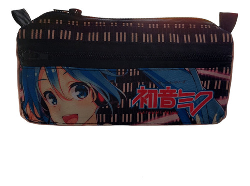 Cartuchera Hatsune Miku Vocaloid Doble Cierre, Anime