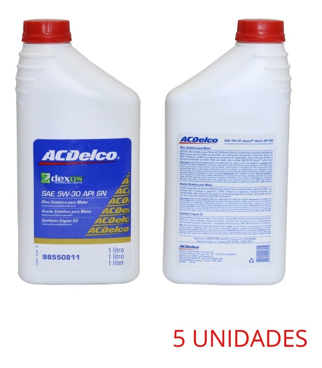 Kit Revisão 5w30 5lt Gm Captiva 2.4 2014 + Filtros