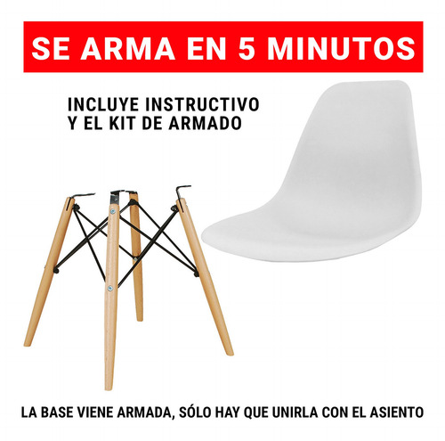 Silla Eames Blanca Dsw - Desillas