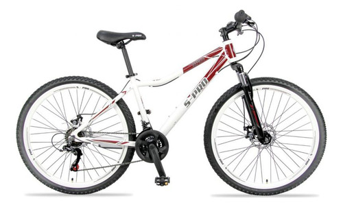 Bicicleta Montaña S-pro Zero3 Lady 27.5 Shimano 21 Frenos Color Blanco Tamaño Del Cuadro 27,5