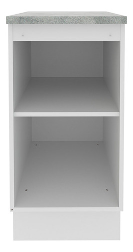 Mueble Bajo Mesada Glamy Madesa 1 Puerta 40cm Blanco Blanco