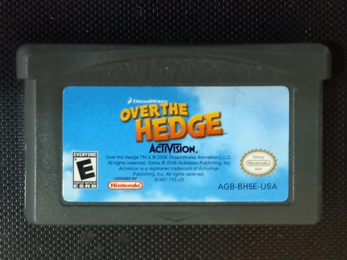 Over The Hedge,gameboy Advance, Original, Usado 