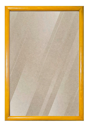 1 Marco De Madera 55x75cm Todo Incluido V. Claro Amarillo Oro