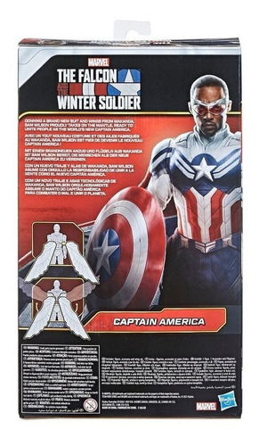 Imagem 4 de 4 de Boneco Marvel Falcão E O Soldado Invernal Capitão América
