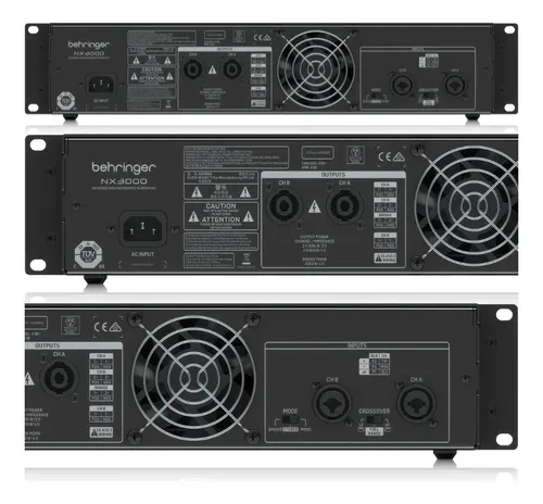 Amplificador Behringer Nx3000 cor preta | Parcelamento sem juros