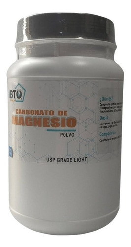Carbonato De Magnesio Fab Alemana Usp Grade - Peso 1kg