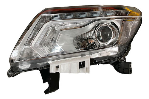 Farola Nissan Frontier Crom Led S/modulo Izq 2016 A 2022 Tyc