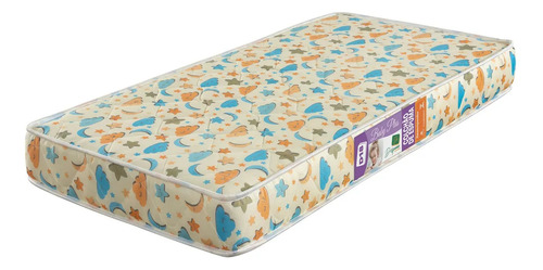 Colchão Almofada Infantil Bebê 1,30 Metros Mini Cama Berço Amarelo/70cm