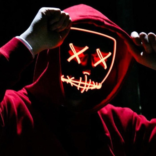 Máscara Con Luz Led La Purga De 3 Modos Para Halloween