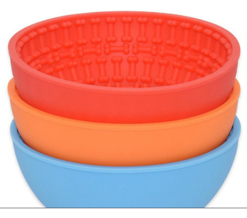 Juguete /  Lick Mat Bowl Silicona Come Lento O Lamer Perros 