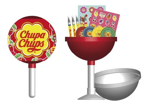 Set De Arte Chupa Chups Con Stickers  Y Miniboligrafos