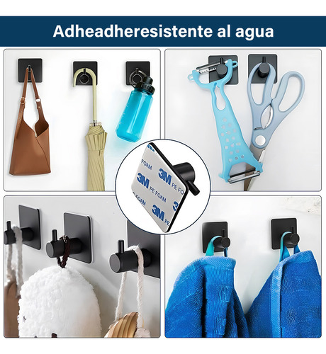 Juego de Accesorios de Baño de 11 Piezas Negro Acero Inoxidable Hawoo