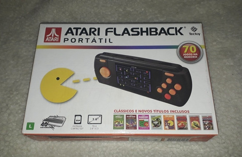 Console Atari Flashback Portátil Tectoy Com 70 Jogos 