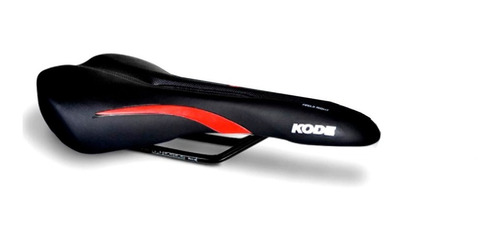 Selim Kode Sport 3275 276x142mm Preto/vermelho