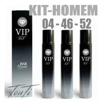 Comprar Kit Vip Touti Homen  04 - 46 - 52 Os Mais Vendidos Silver Vip Scent \u002F Vip Touti Black \u002F One Vip Million - Alta Fixação Marcante