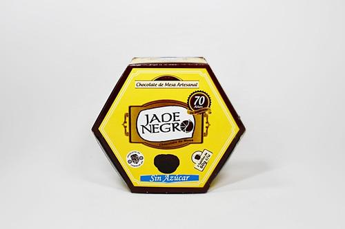 Imagen 2 de 4 de Chocolate Artesanal Sin Azúcar Jade Negro 450g
