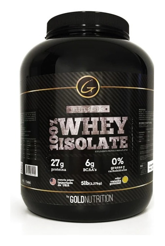 Suplemento En Polvo Gold Nutrition 100% Whey Isolate 2.27kg