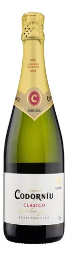 Espumante Branco Meio Seco Espanhol Clássico Brut 750ml Codorníu