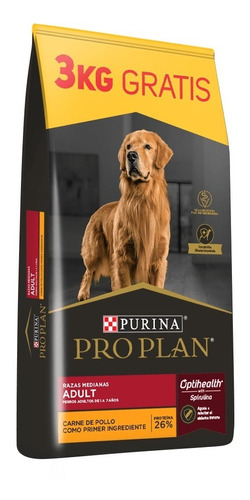 Pro Plan Perro Ad. Razas Medianas X 15 + 3 Kg