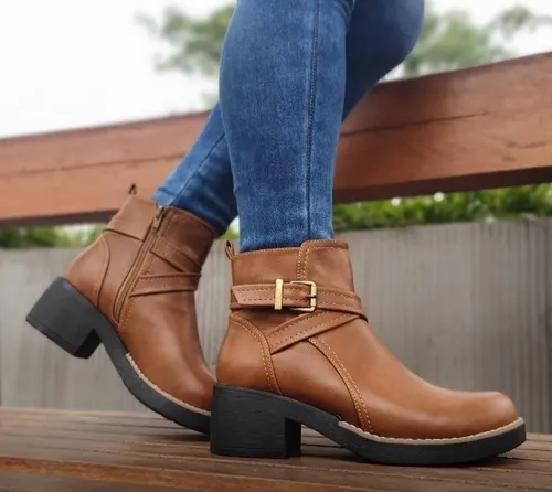 Botines Color Caramelo