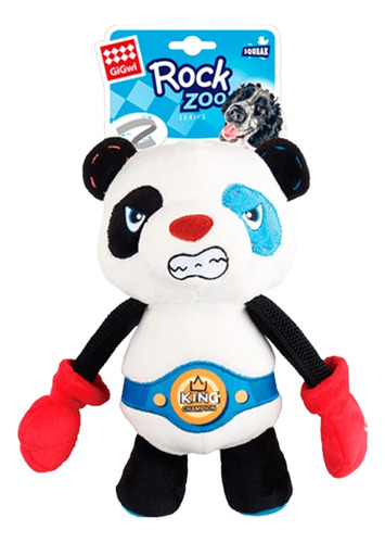 Gigwi® Peluche Rock Zoo Panda Boxer Para Perros