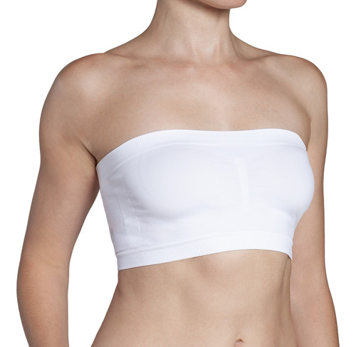 Polera Esencial Mini Bandeau Blanco