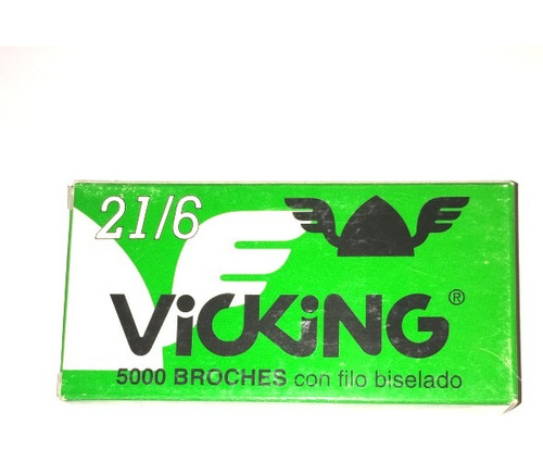 Broche Para Abrochadora Nº 21/6 X 5000 Vicking X 25 Cajas