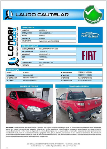 Fiat Strada Hd Wk Cd E
