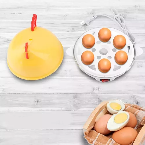 Hervidor de Huevos Eléctrico de Plástico, Hervidor de Huevos con Patrón de  Pollitos, Cocina de Desayuno, Cazador Furtivo de Cocina para Huevos Duros