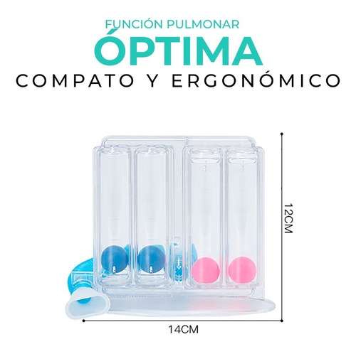 Inspirometro Espirómetro Ejercitador Respiratorio Pulmonar