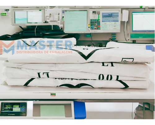 Sacos De Lixo Infectante Hospitalar 60 Litros 100 Unidades
