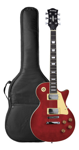 Kit Guitarra Les Paul Strinberg Lps230 Wine Red Com Capa