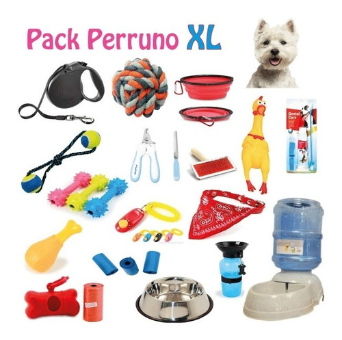 Pack Xl 17 Juguetes Y Accesorios Para Perros + Envio 