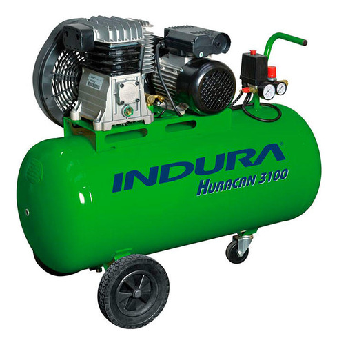 Compresor Indura 100 Litros 3hp Huracan 3100