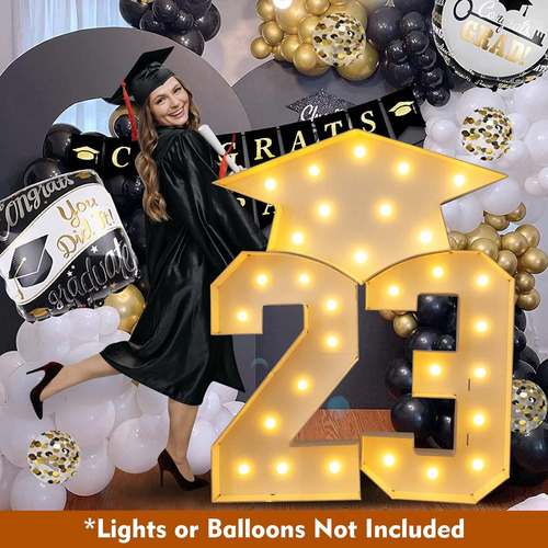 Decoraciones De Graduación De 5 Pies Para La Clase De 2023,