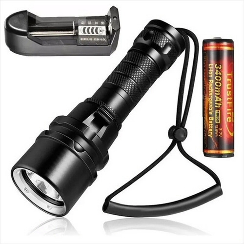 Linterna Buceo Profesional D88, 950 Lum, Led Xml-2