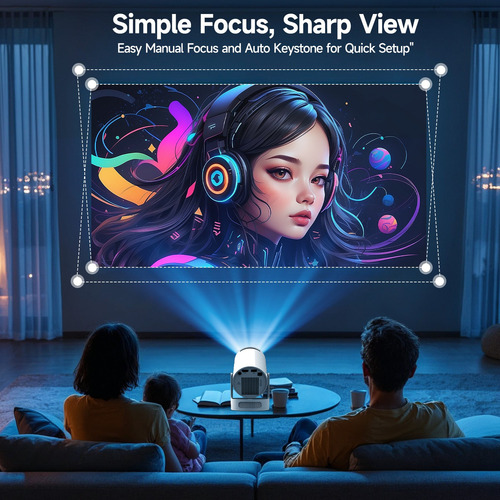 Mini Projector Magcubic Hy300 Pro+ Bt Wifi Portable Smart Tv