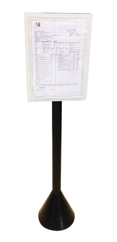 Display Pedestal Para Folha A4 - Identificação De Área