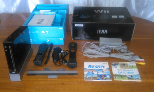 Consola Wii (black) Con Accesorios Y Juegos
