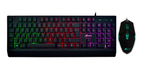 Imagen 1 de 6 de Combo Gamer Teclado Retroiluminado Y Mouse 6d 2400 Xk-gk807