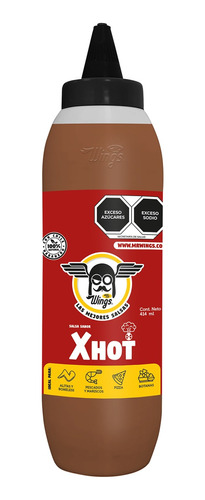 Salsa X Hot Extra Picante Mr Wings 414 Ml Alitas, Botanas