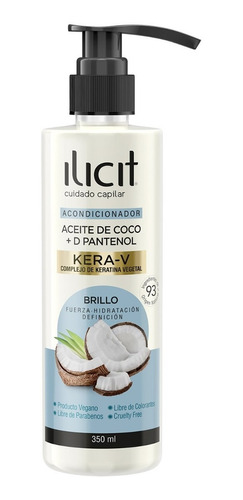 Acondicionador Aceite De Coco + Keratin V - 350 Ml - Ilicit