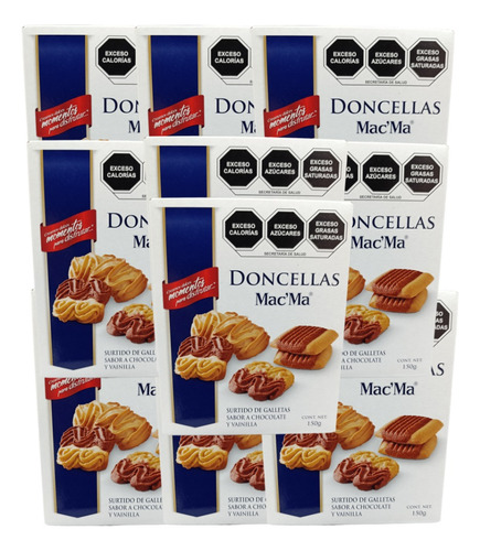 Doncellas Galleta 11 De 150g C/u Chocolate Vainilla Mac Ma