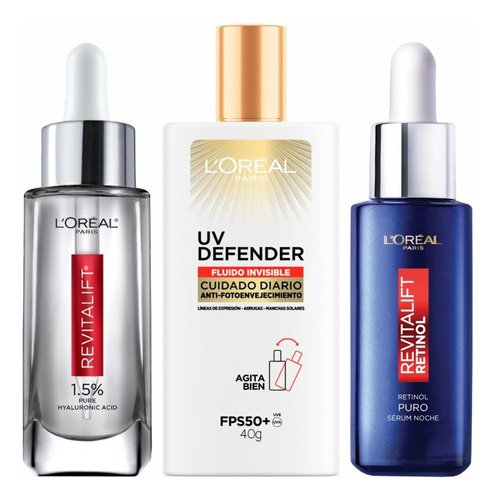 Pack Revitalift: Serum + Retinol + Uv Defender