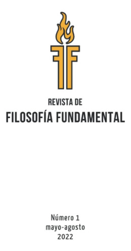 Libro: Revista De Filosofía Fundamental: Número 1: Mayo-agos