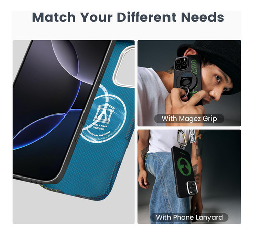 Pitaka Para iPhone 16 Pro Max Case Compatível Com Magsafe, F