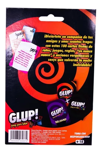 Glup - El Juego para Beber de Cartas, con Yo Nunca Nunca (Drinking Game) -  para Las Fiestas mas Divertidas!