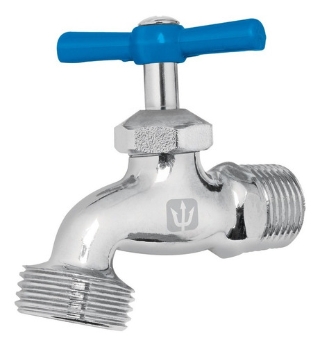 Llave Manguera Cromada Entrada 1/2' Foset Foset 49084 Color Plateado
