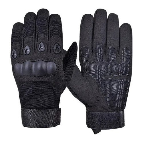 Guantes Para Moto Tácticos Protección Nudillos Negro